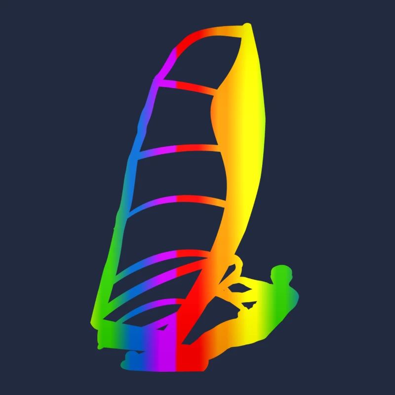 Bunter Windsurfen Regenbogen
