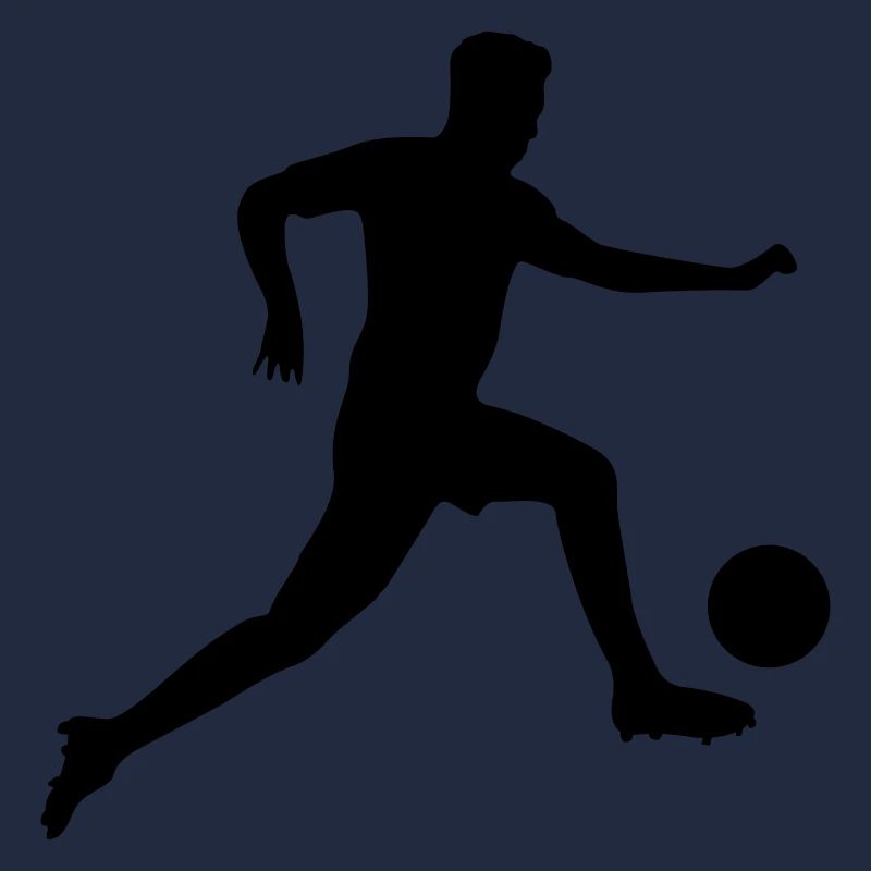 fussballer silhouette