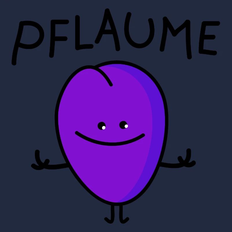 lustige Pflaume