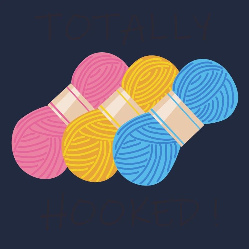 Totally hooked. For crochet et knitting.