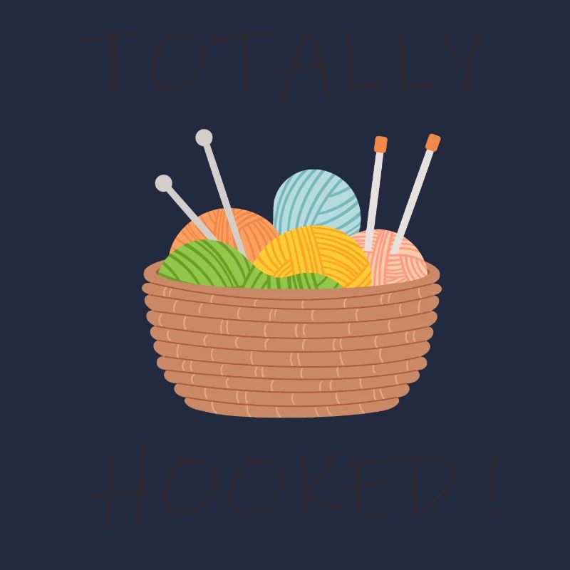 Totally hooked. For crochet et knitting.