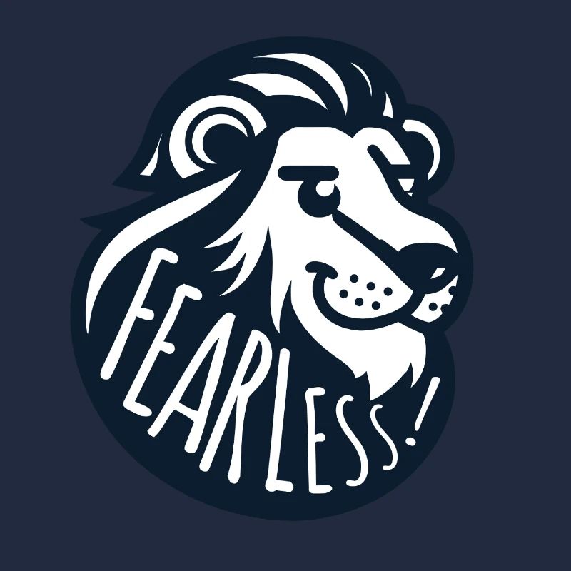 Lion intrépide