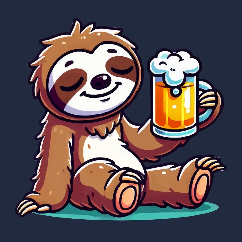 faultier bier comic