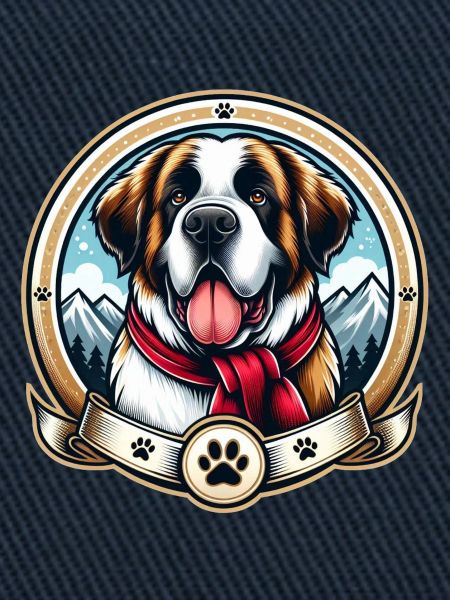 Bernhardiner Hund Logo