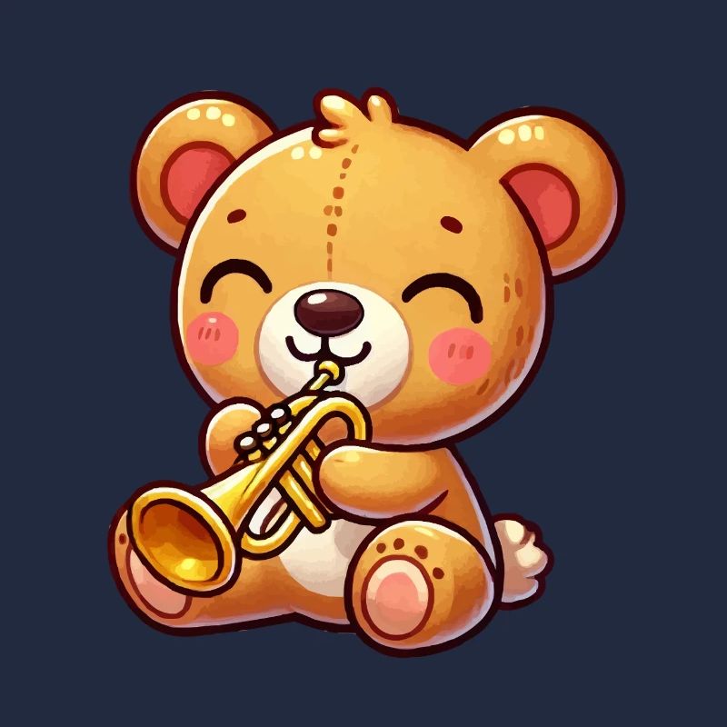 teddybär trompete