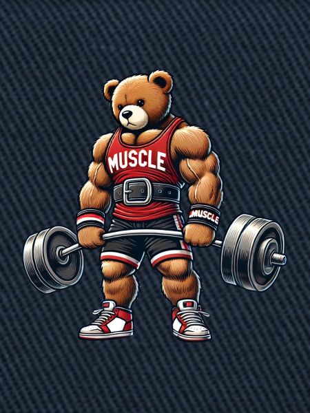 Starker Muskel-Teddy