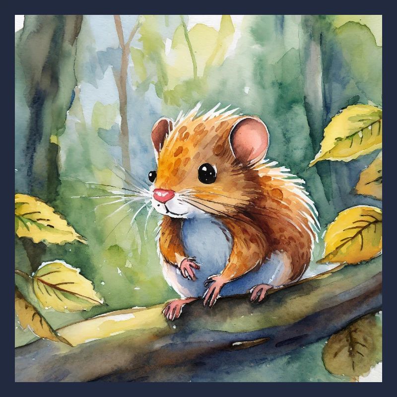 Forest dwellers hazel vole