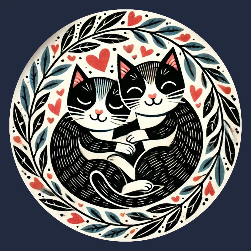 Tuxedo Cat Love