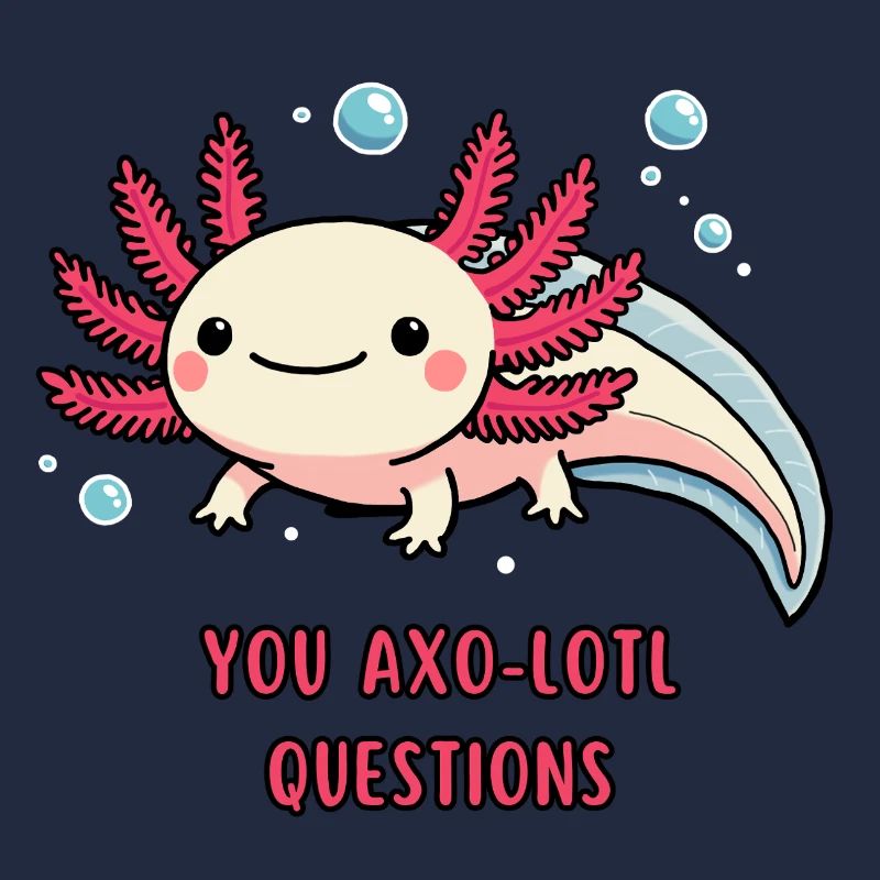 Neugieriges Axolotl