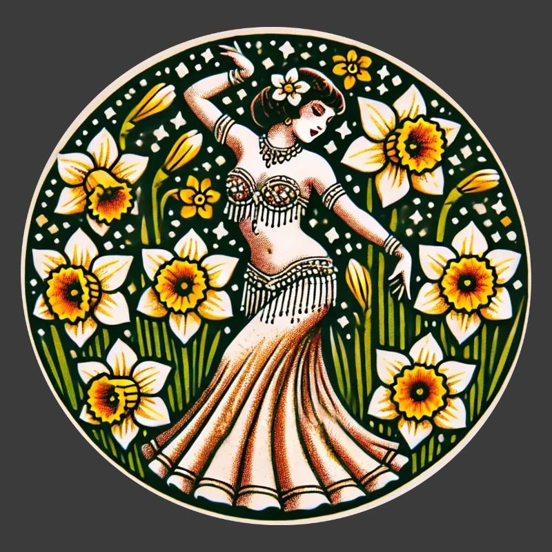 Springtime Daffodil Flower Belly Dancer