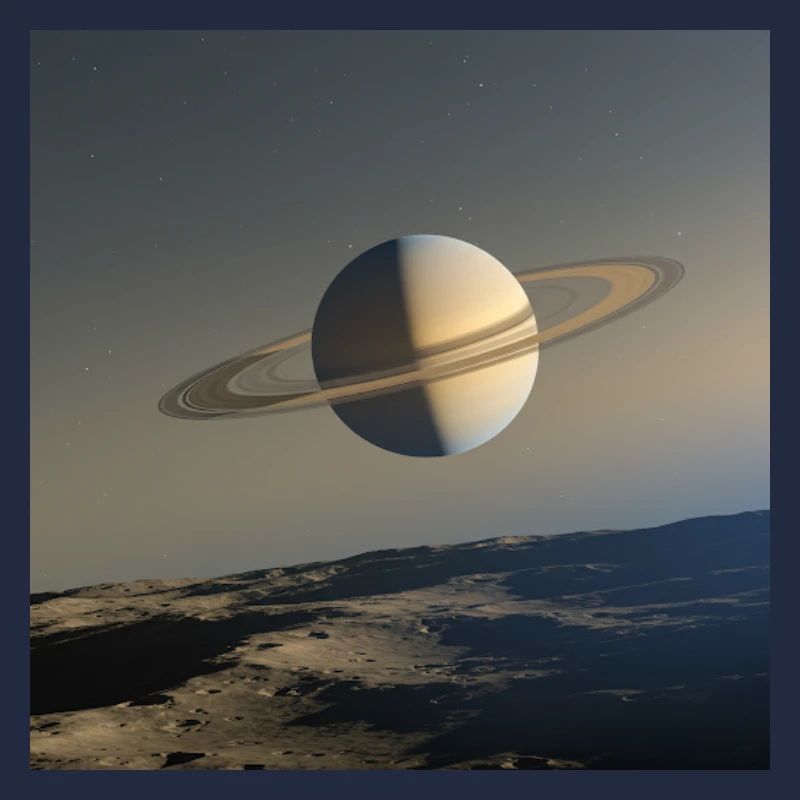 Saturn von Enceladus
