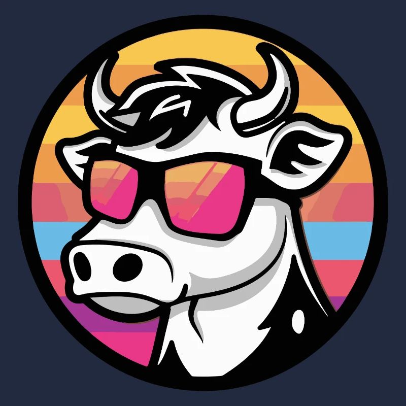 Cow Comic Cool Summer