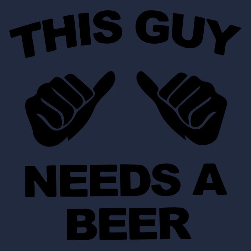 dieser Typ braucht ein Bier