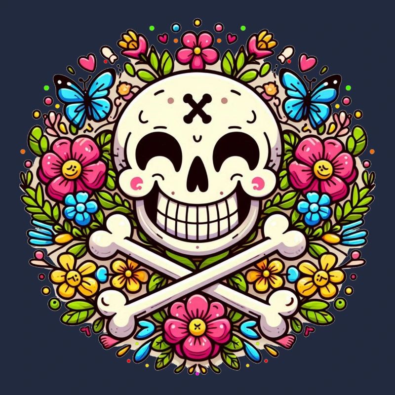 Drôle de fleur crâne