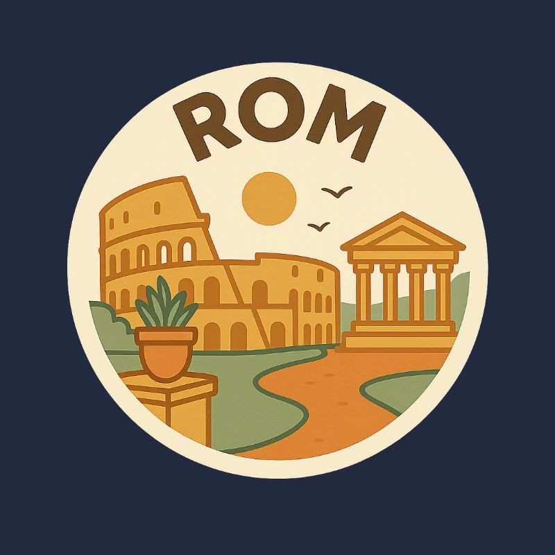 Vintage Rom – Kolosseum Retro Grafik