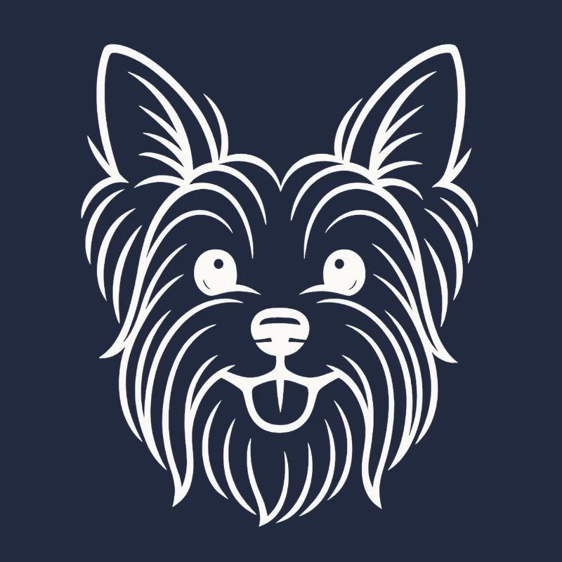 TinyPaws Black & White Edition Yorkshire Terrier w