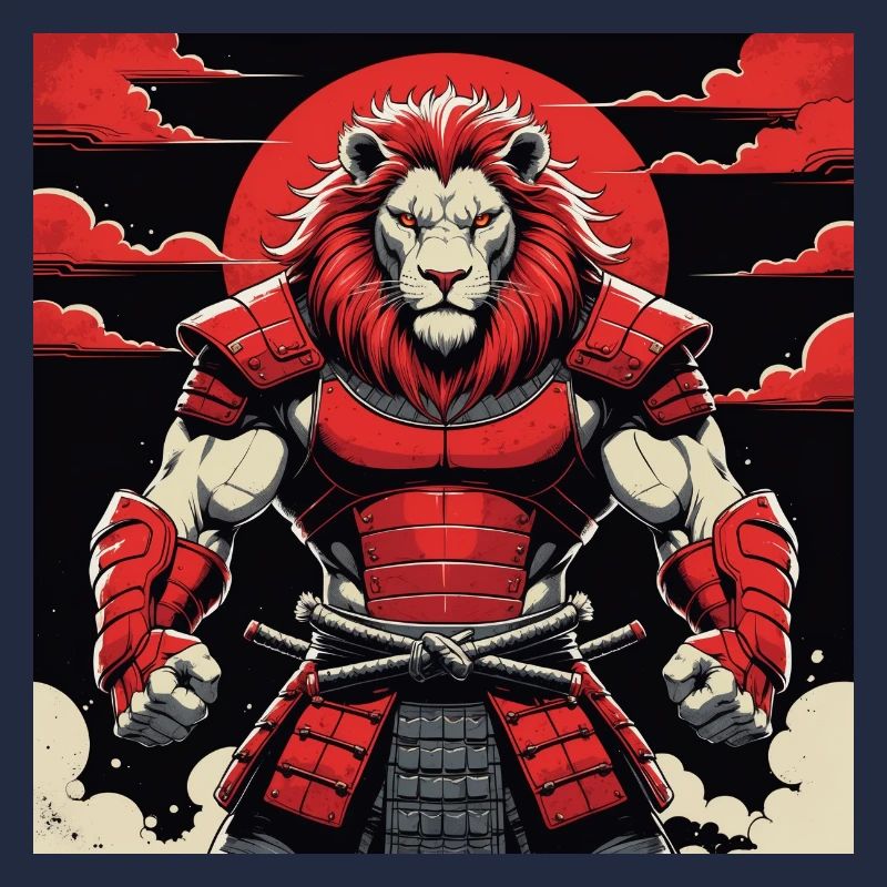 Samurai Lion Warrior