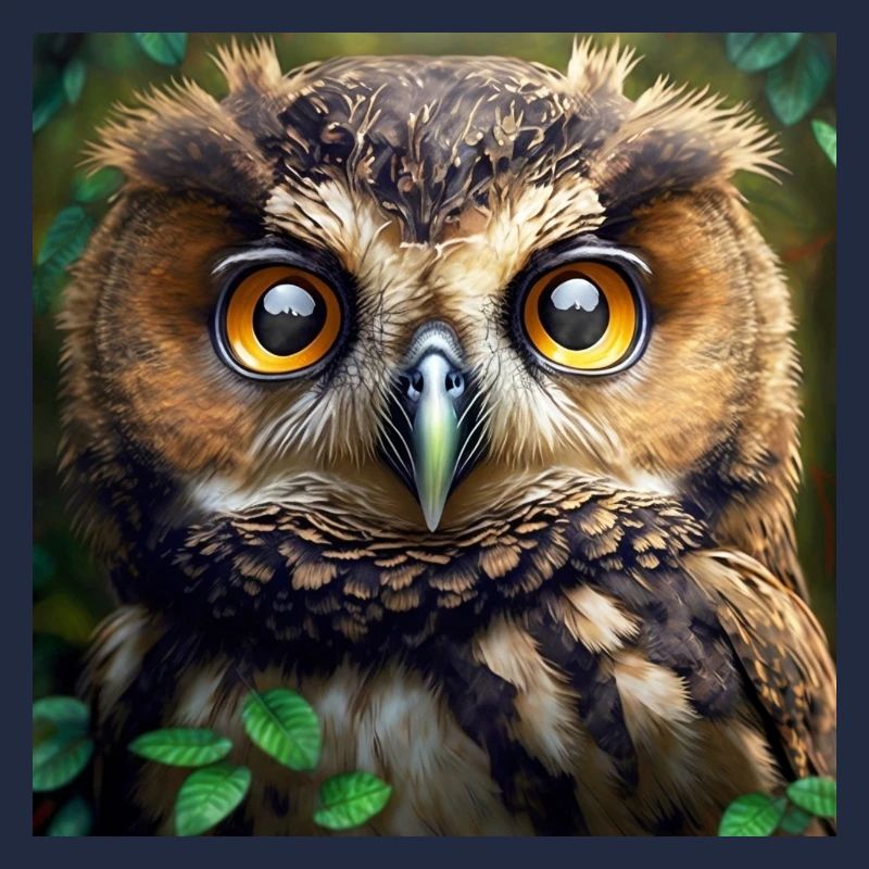 Eule Gesicht Portrait Wald Greifvogel wachsam