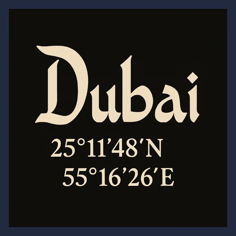 Dubai coordinates Burj Khalifa
