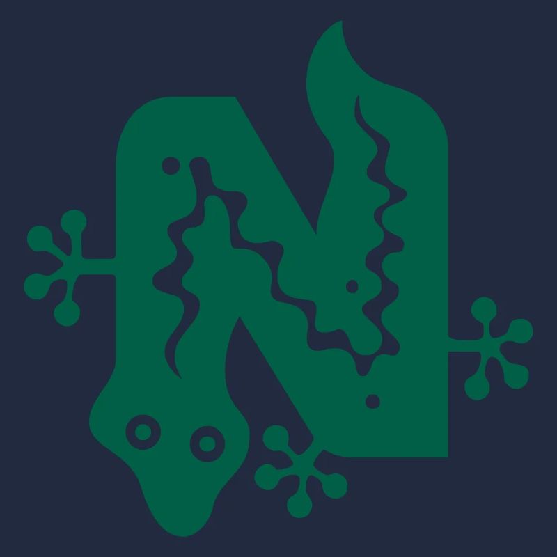 Snake | Snake | letter N | Vectorgraphic