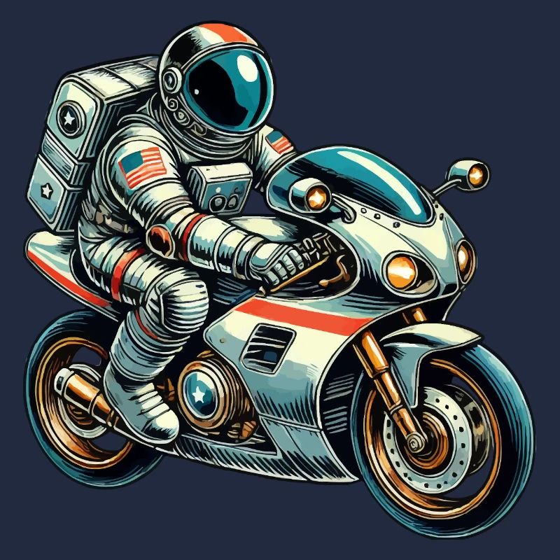 Astronaut Motorrad