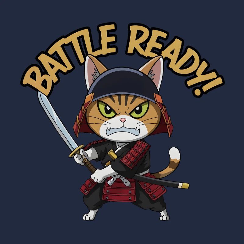Chat samouraï