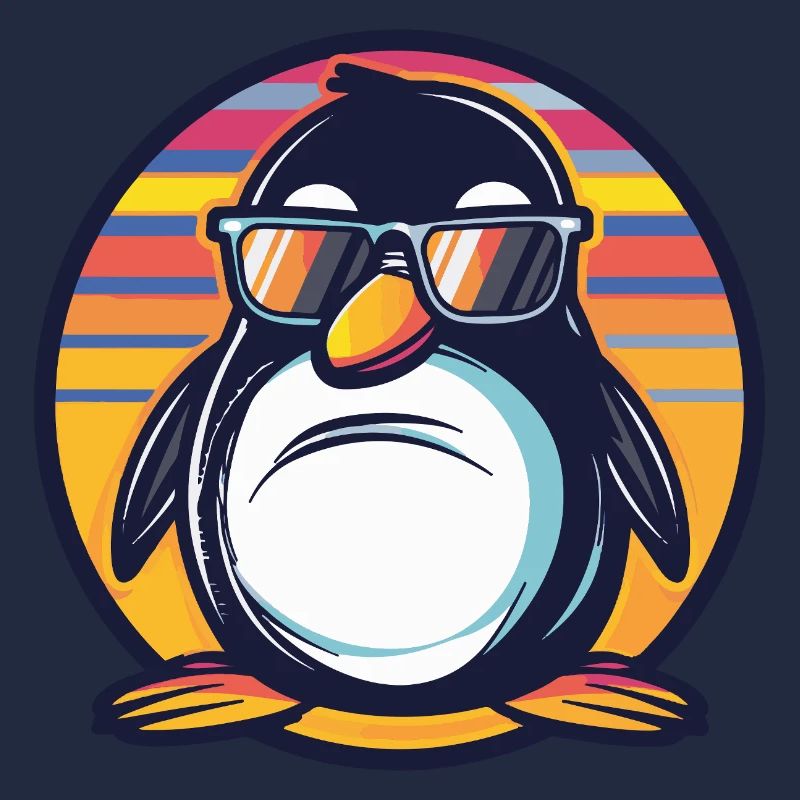 Pinguin Comic Cool