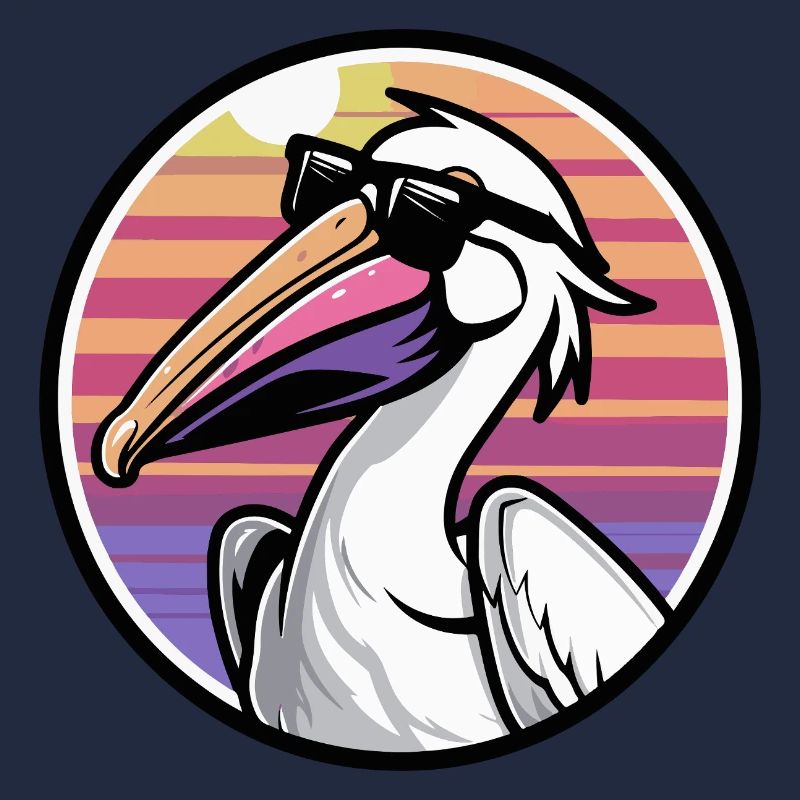 Pelican Bird Cool Comic