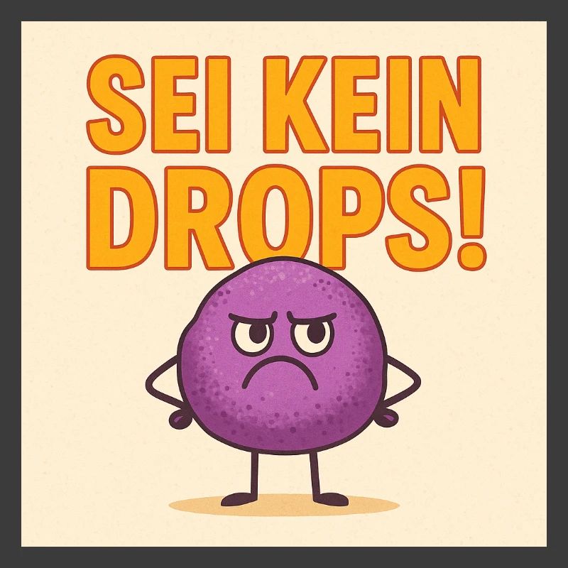 Sei kein grimmiger Drops