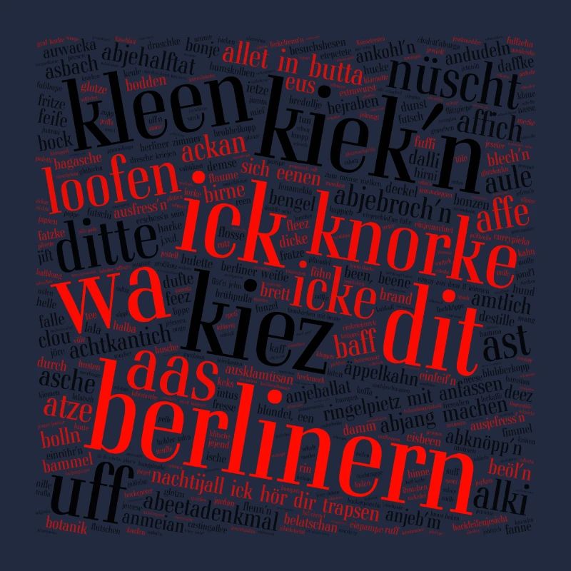 Berliner Schnauze – nuage de mots avec dialecte
