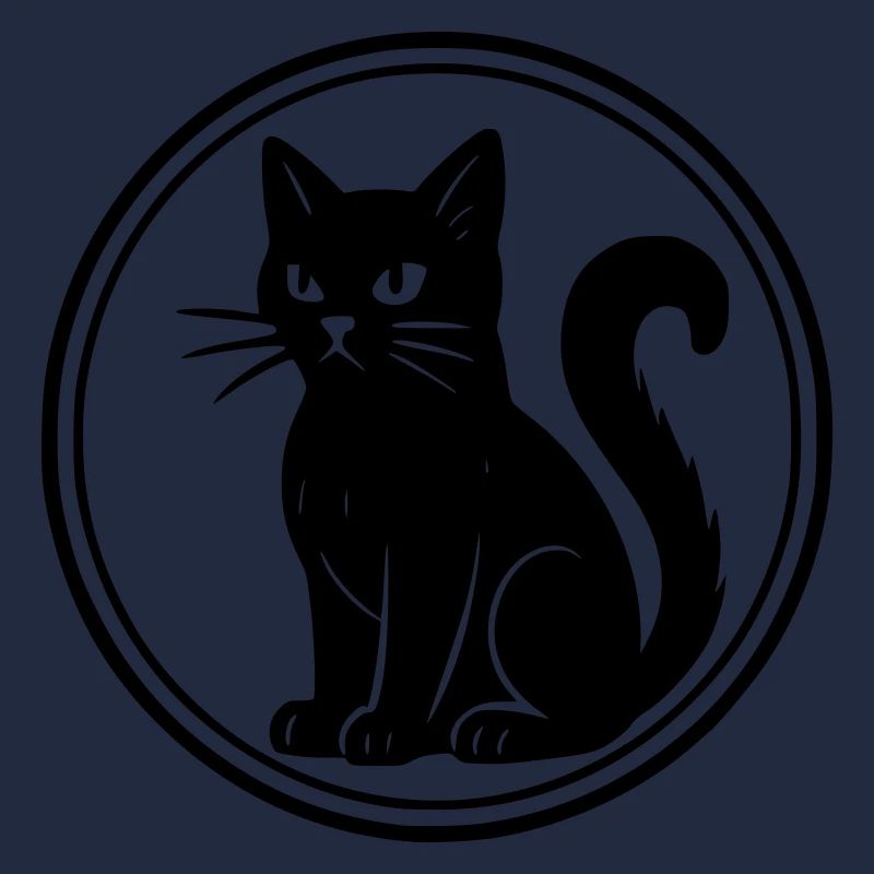 schwarze Katze