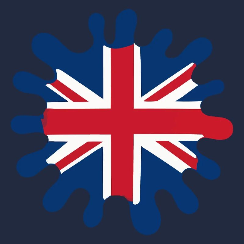 england fahne klecks