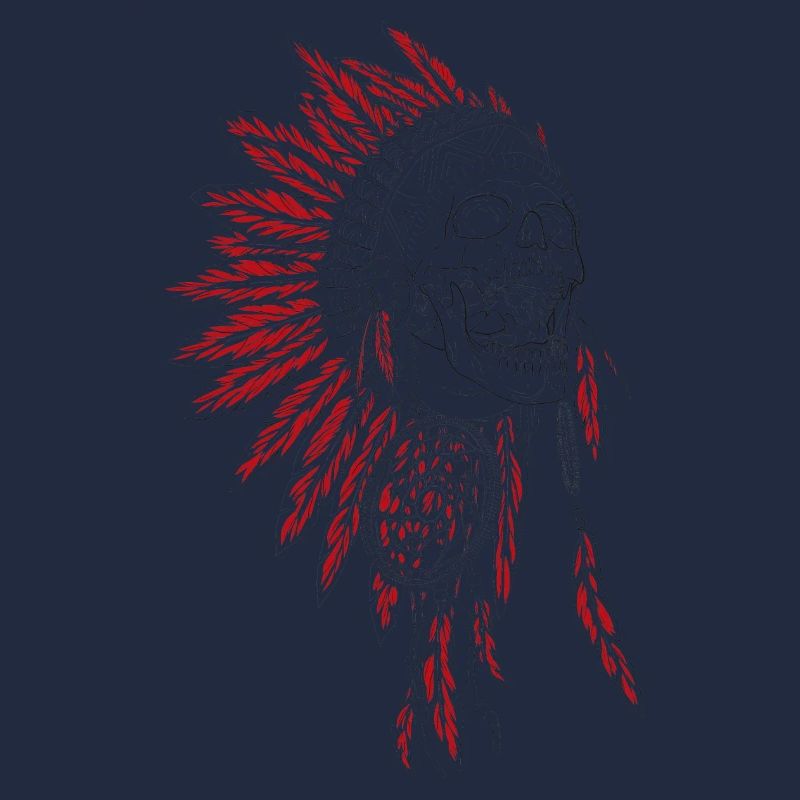 Silent Fall - coiffe de plumes indien, chef