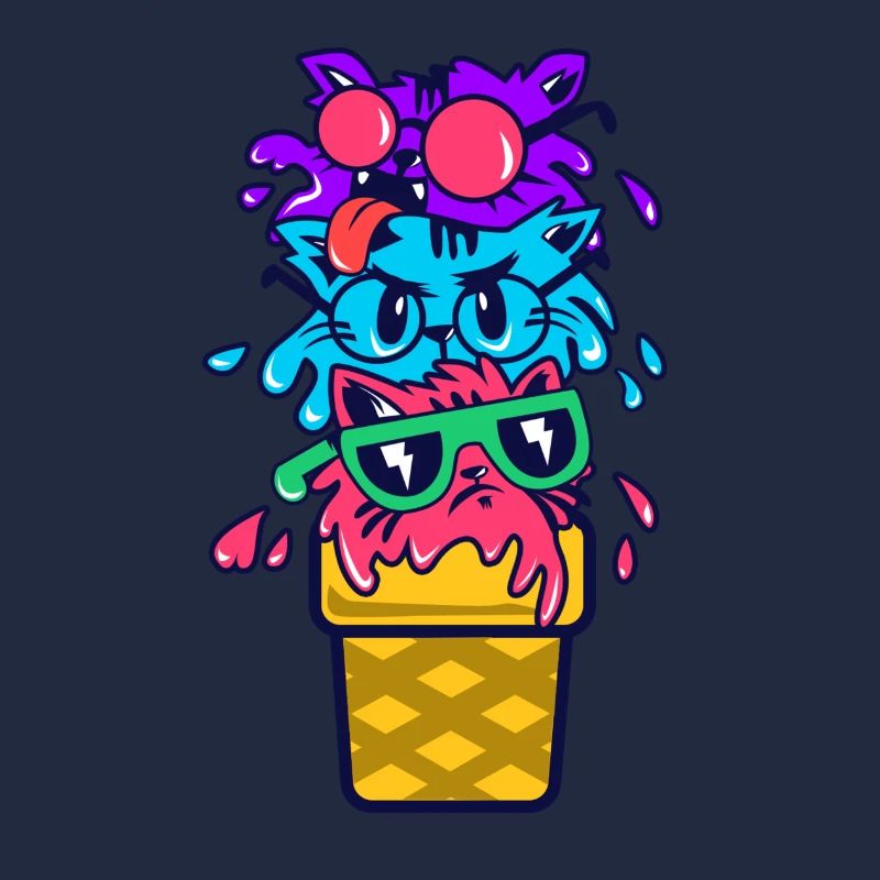 Katzen Eiscreme Geschenk