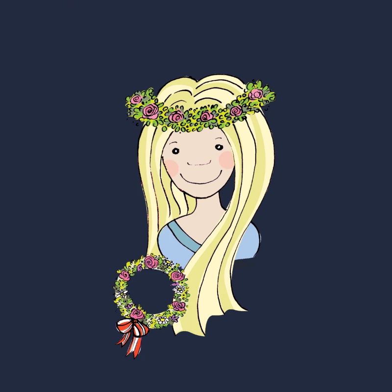 Mittelalter Blumenmädchen blond