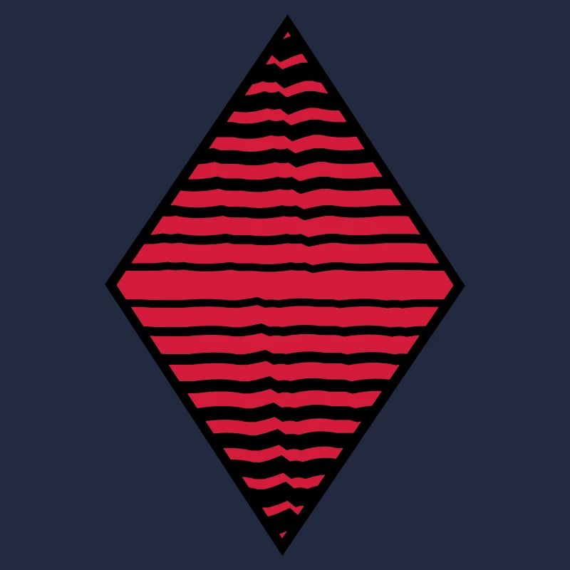 Rhombus form strokes pattern many lines