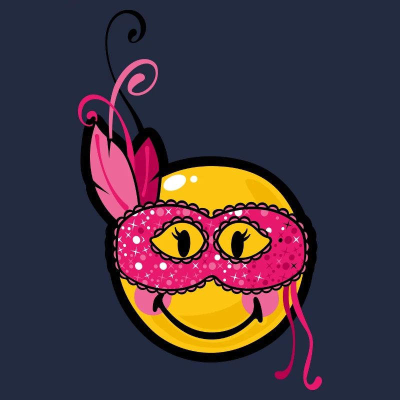 Smiley Burlesque Mask