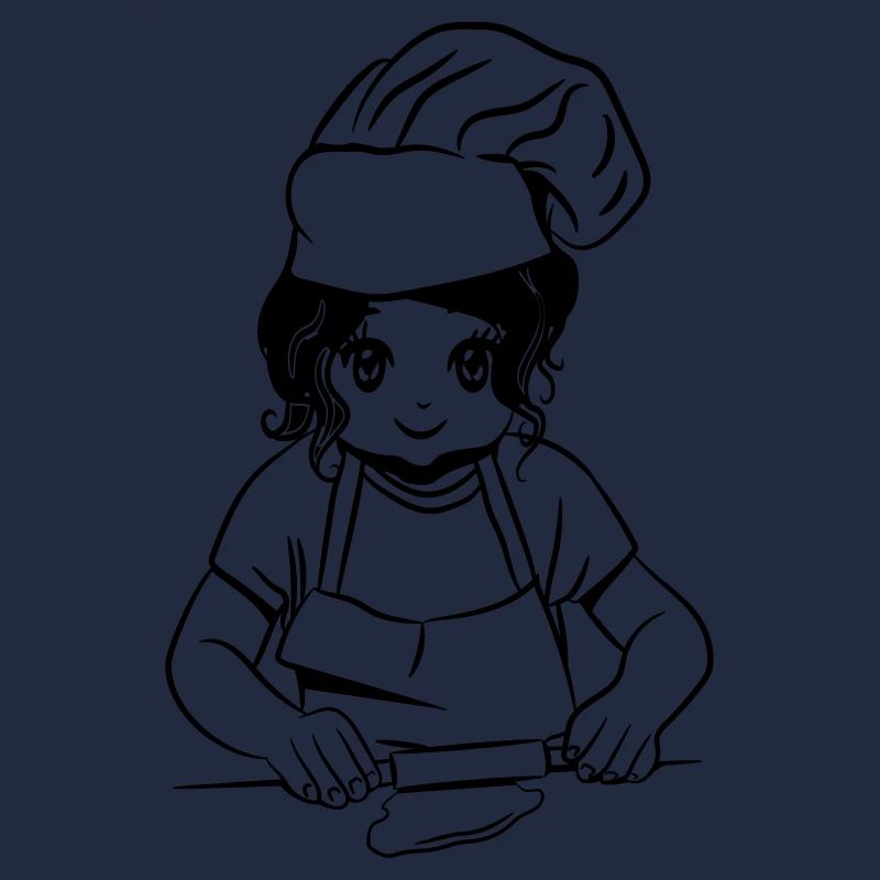 kochen mädchen backen