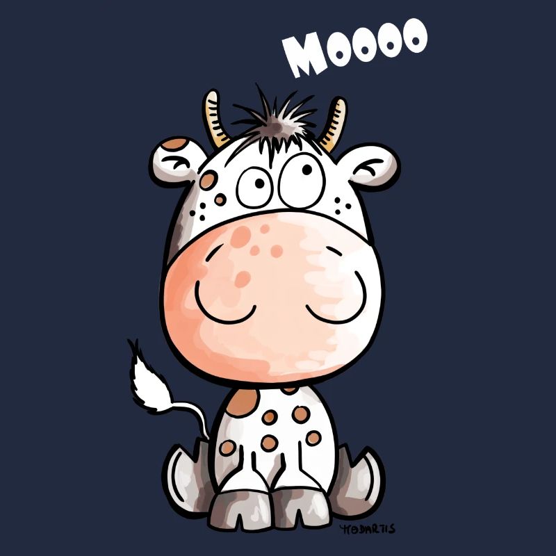 Mooo Kuh - Kalb - Kühe - Tiere - Comic - Fun