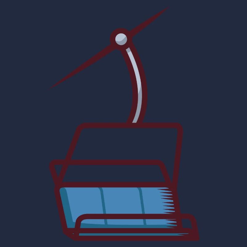 Abstrakte Illustration einer Seilbahn