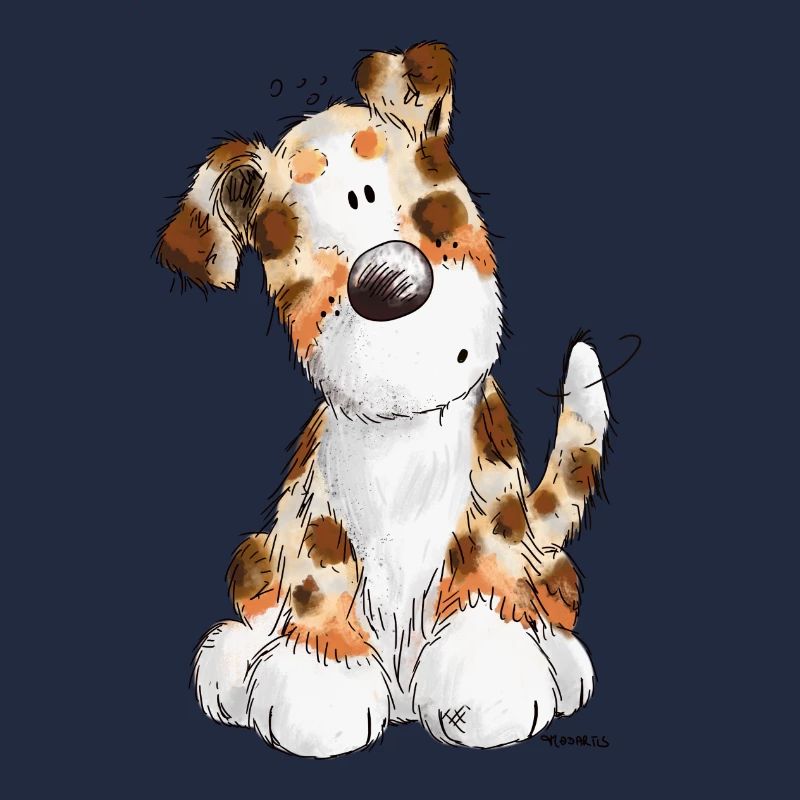 Süßer Australian Shepherd - Hund - Aussie - Comic