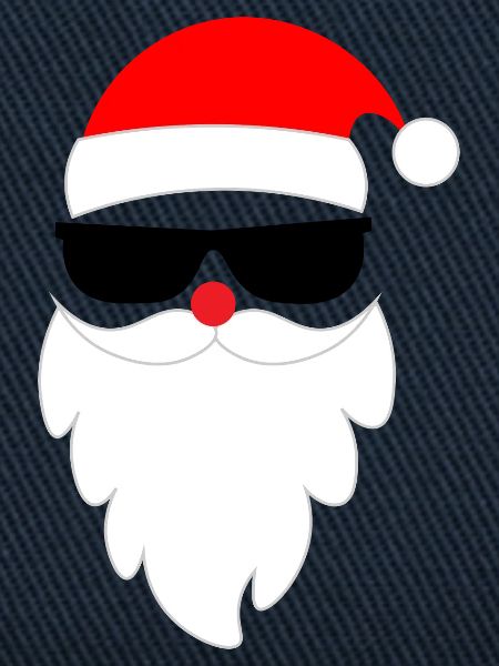 Cooler Weihnachtsmann Santa Nikolaus 
