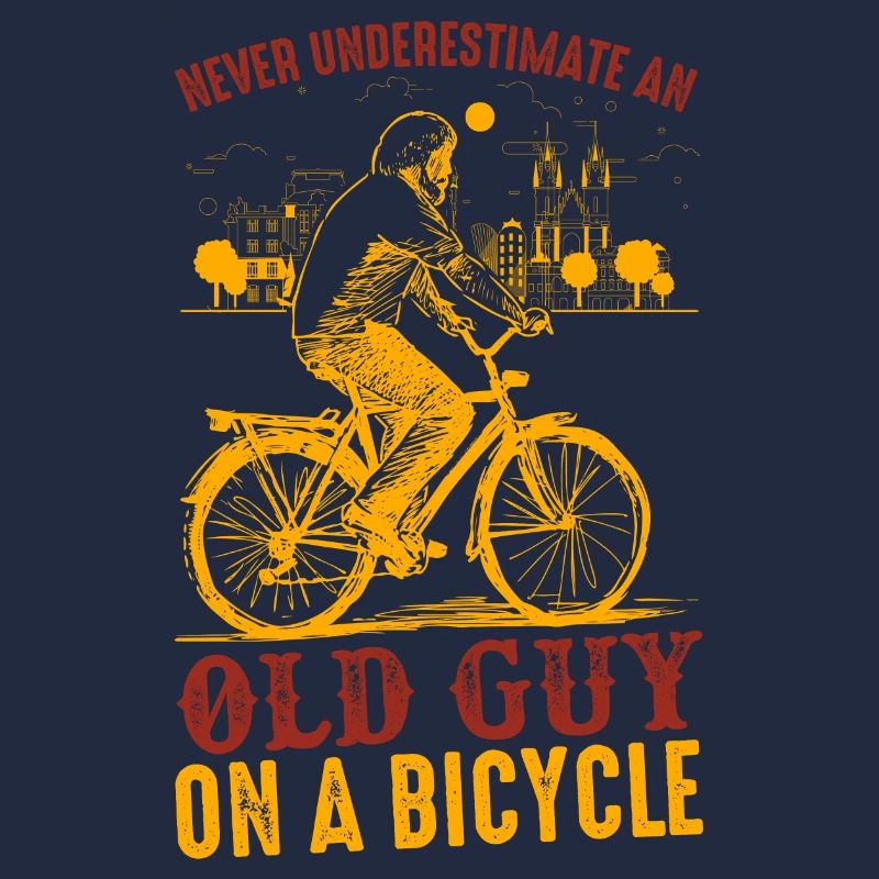 Never Underestimate Old Guy Bicycle