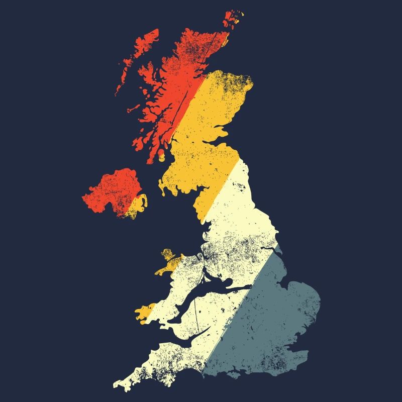 UK Map Prism Gradient