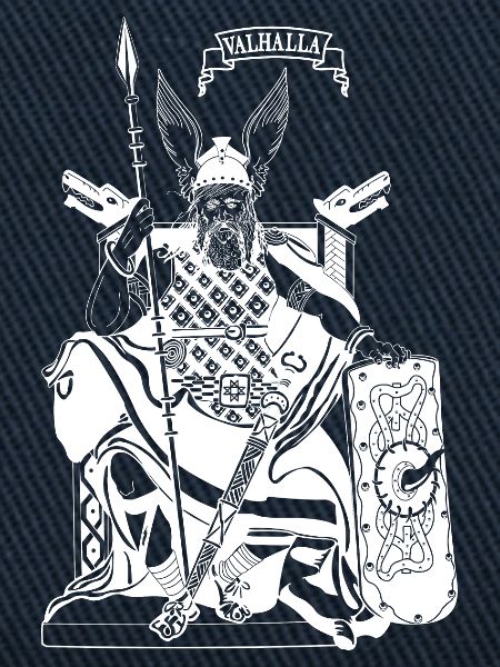 Odin auf Thron weiß