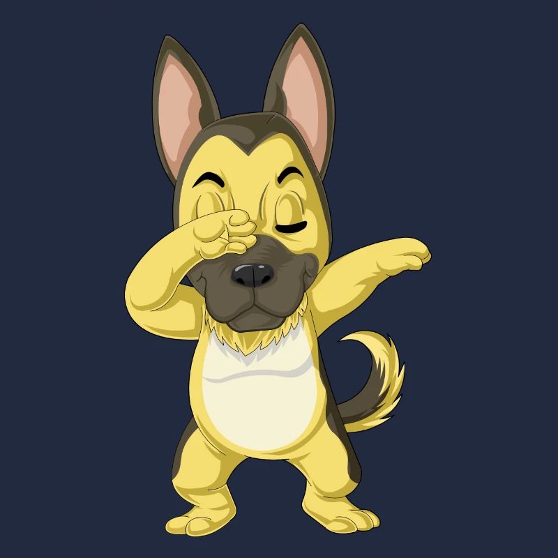 Dabbing Deutscher Schäferhund