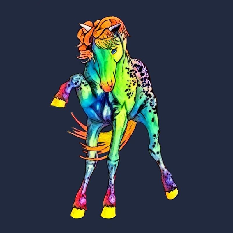 neon horse