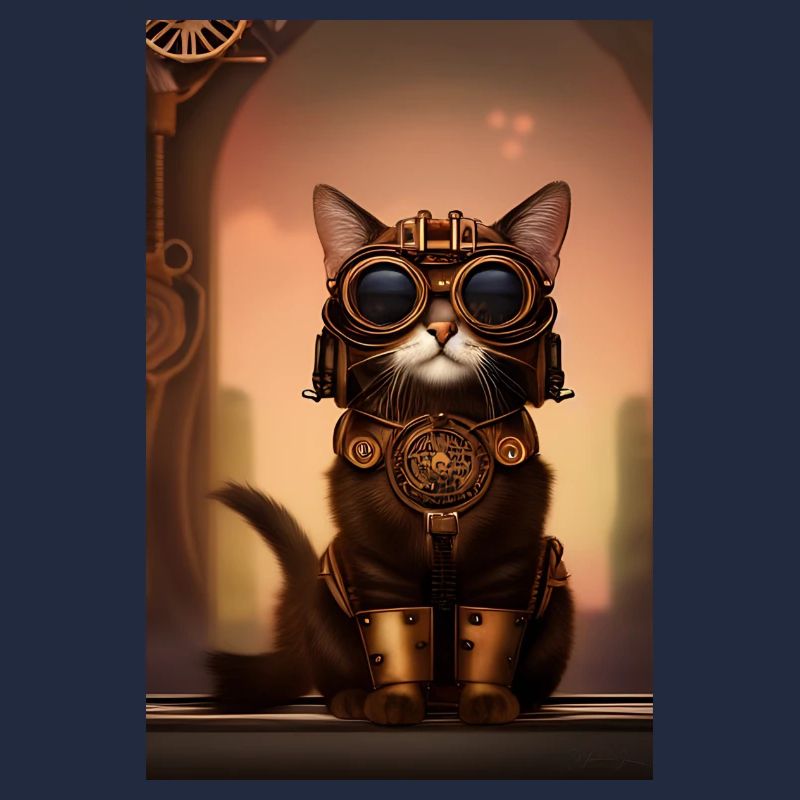 Cat Steampunk Style