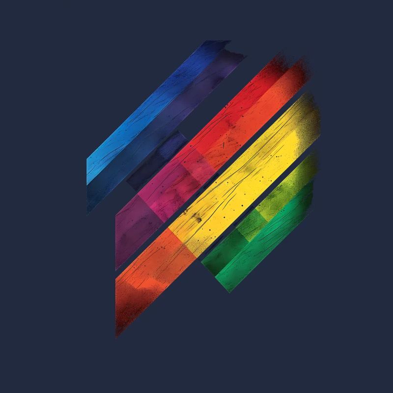 Abstract Rainbow Pride Tornado Design - Vibrant