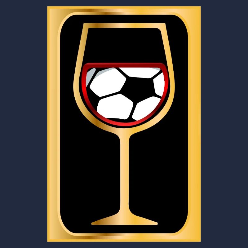 FUßBALL WEIN GLAS